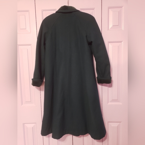 Girl's Size 16 Hunter Green Wool Coat - Picture 5 of 5